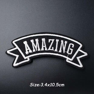 Black And White Embroidery Applique Ironing Sewing Supplies