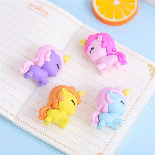 1 Piece Lytwtws Cartoon Cute Kawaii Candy Colored Unicorn E
