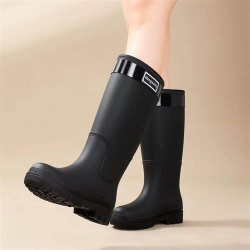 Womens High-cylinder Rain Boots: Stylish for Outdoor Wear,