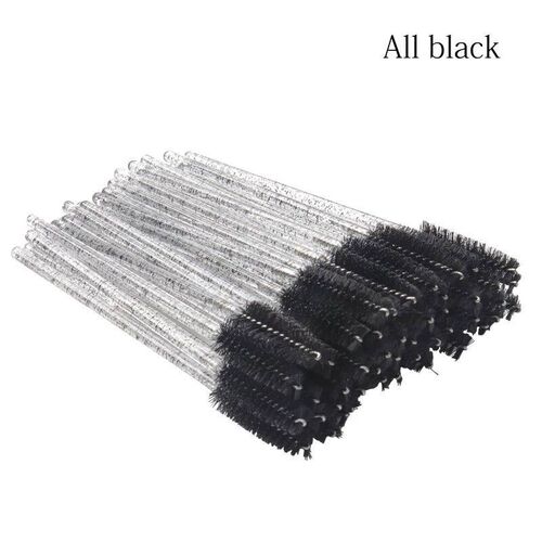 50Pcs Makeup brushes Disposable Crystal Eyebrow brush Diamon