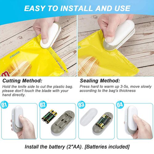 Portable Mini Sealer Sous Vide Home Heat Plastic Food Snacks
