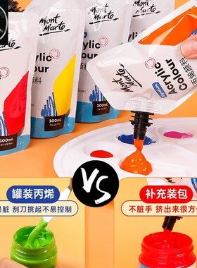 Acrylic paint set 48colours丙烯颜料补充袋装 art painting