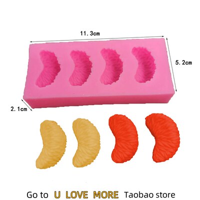 3D Orange Petal Silicone Molds for Soap Candle Making 摆件