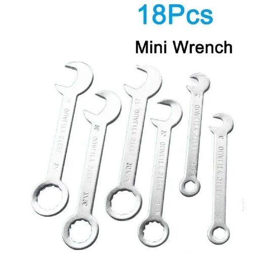 1-18mm Mini Box Wrench Set 18pcs Dual-Purpose Combination
