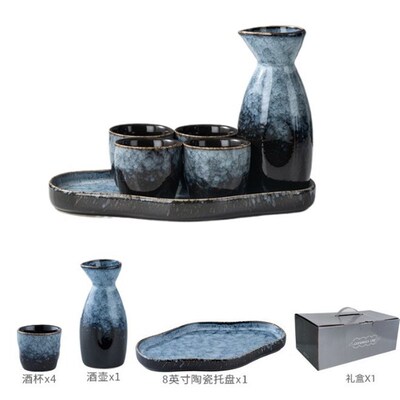 Japanese Sake Utensils Ceramic Warmer Spirits Burner Glass