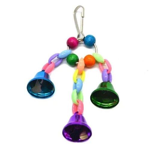 Bird Bells Toy Hanging Cage Bell with Sweet Sound Colorful