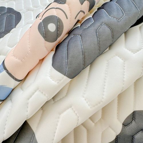 卡通奶牛夏季天然乳胶凉席冰丝席子三件大学生宿舍可机洗折叠席