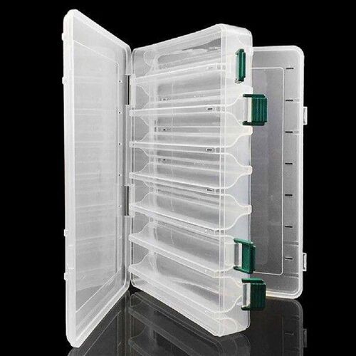 14 Grid Fishing Tool Storage Box Large Capacity Double