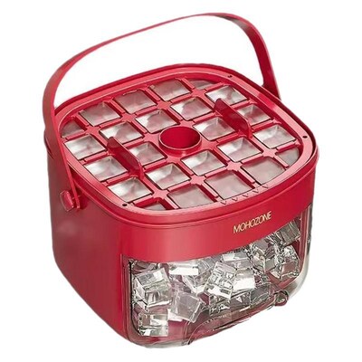 Ice Lattice Mold Homemade ice cube silicone ice box with lid