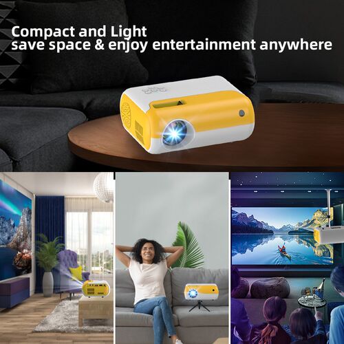 Mini Projector P80 Support 1080p 3800 Lumens Mini WiFi Proje