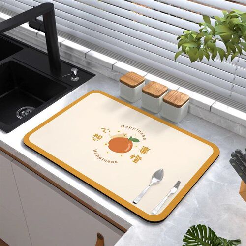 Kitchen Counter Mat Soft Absorbent Pad Cup Mat Sink Tablewar