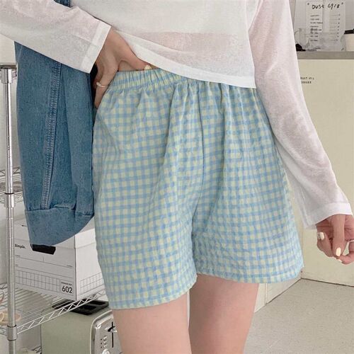 Summer Home Shorts Womens Floral High Waist Slimming Wide L