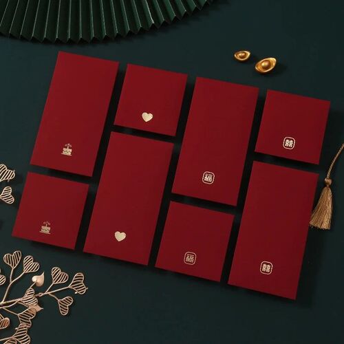 6Pcs/Pack Chinese Red Envelope New Year Spring Festival Chil