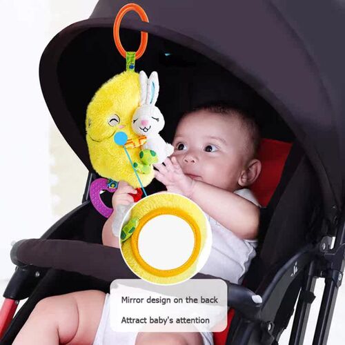 1 pcs Plastic Pull String Clockwork Cord Music Box White Bab