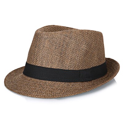 Big Bone Man Large Size Fedora Hats Male Summer Outdoors Pan