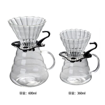 Heat-resistant glass cloud coffee maker Coffee filter cup