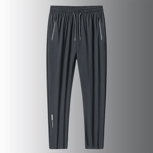 Ice Silk Pants Mens Summer Thin Casual Quick-drying Stetch