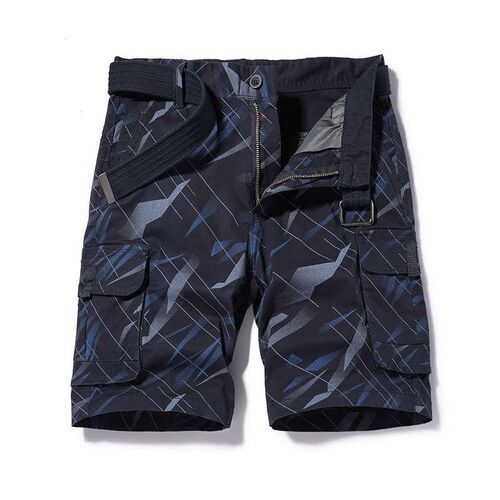 Shorts Mens Summer New All-match Was Cotton Camouflage Mult