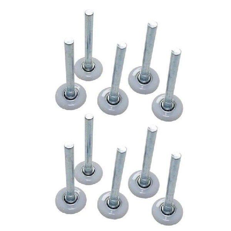 HX5F 10pcs Nylon Garage Door Rollers Praction Bearing Quiet - 实物图