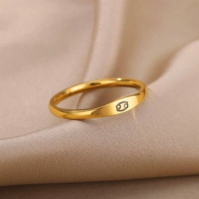 Aries Virgo Sagittarius Rings for Women Twelve Constellation