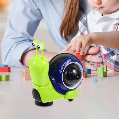 Wagging Nodding Snail Crawling with Lights Baby Toy Gifts