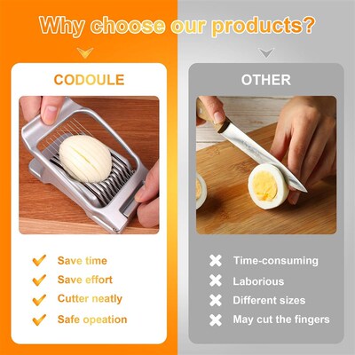 Egg Slicer Cutter Strawberry Slicer Dicer Hard Boiled Eggs