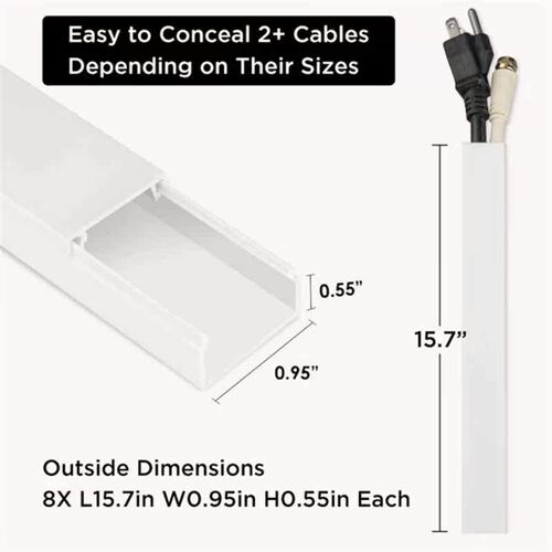 Cable Concealer, Cord Cover Hider, Cable Cord Management Cha
