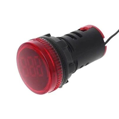 Thermometer Indicator Light 22mm LED Digital Display for