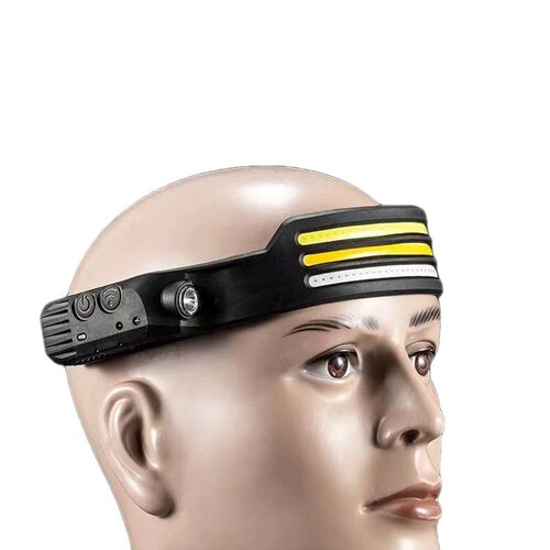 Induction Headlamp COB LED Head Lamp Flashlight USB