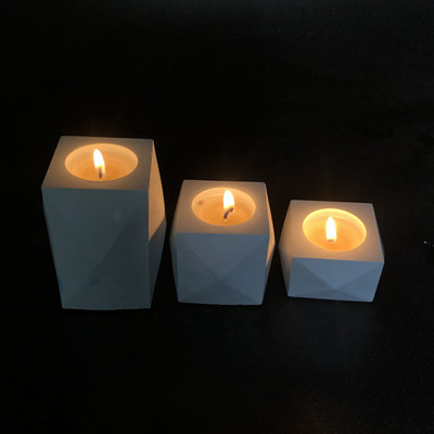 Round Concrete Candle Jar Silicone Mould DIY Handmade Succul