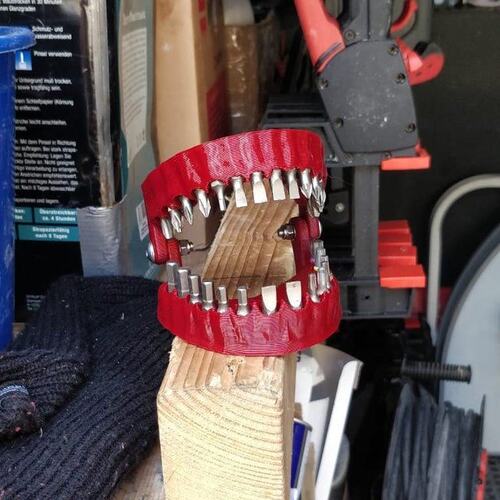 Denture Drill Bit Holder多功能便捷式口腔造型义齿钻头支架摆件