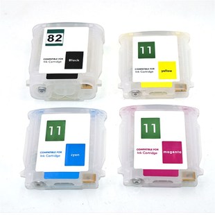 Refillable Ink Cartridge for HP11 82 with ARC Chip for HP De