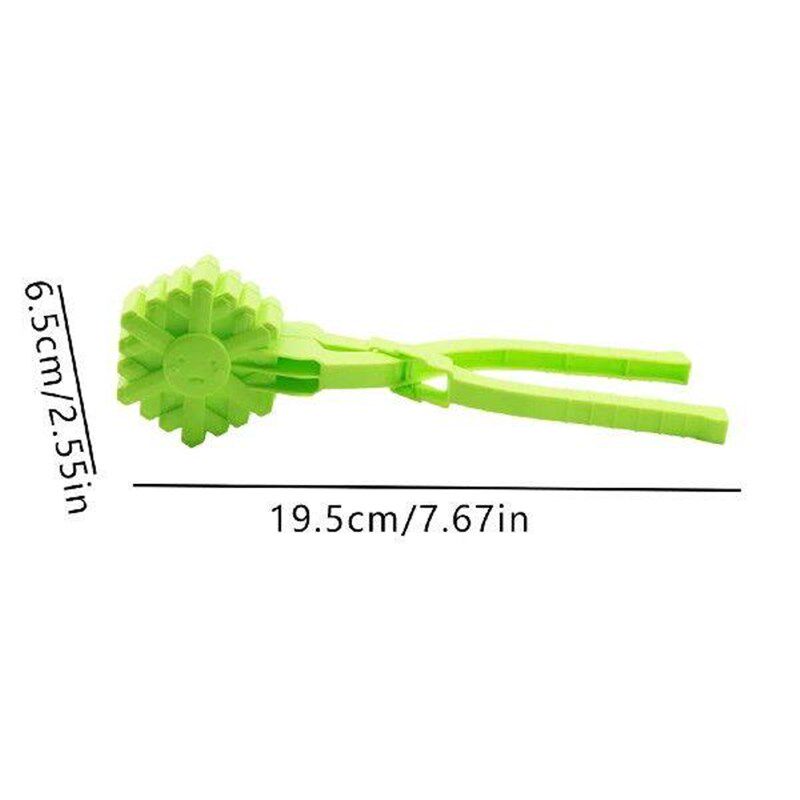 Snowflake Shape Snow Clipper with Handle Snowball Pliers