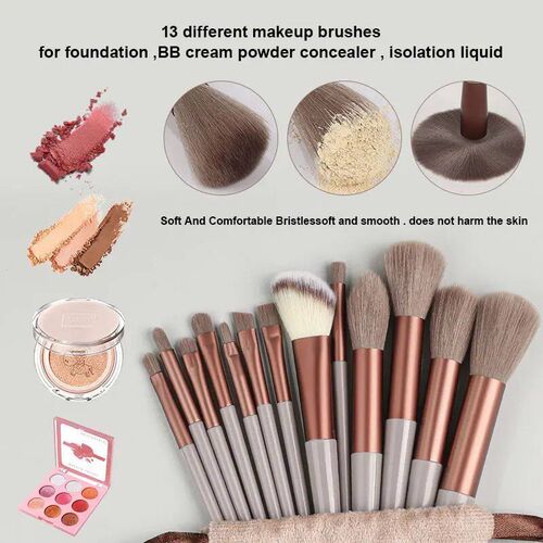 13PCS Makeup Brushes Set Eye Shadow Foundation Women Cosmeti