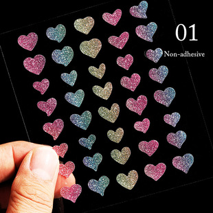 Gold 3D Nail Sticker Curve Stripe Lines Nails Stickers Gradi