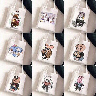 Stray Kids Skzoo Periphery Printed  Bag Student Casual Women
