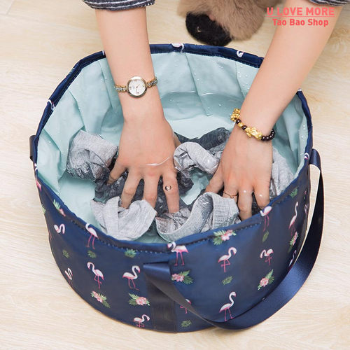 Foldable Basin Travel Camping Washbasin Bucket Fishing Foldi