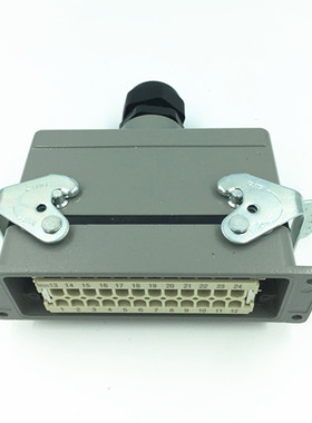 HE-024M/F重载连接器24芯 热流道配件 HDC-HE-024-2 矩形插头插座