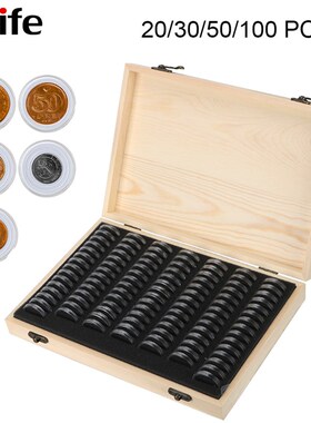 20/30/50/100/120PCS Coins Holder Storage Box Coin Collection
