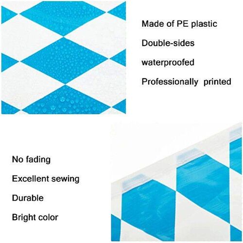 Oktoberfest Tablecover Classic Blue and White Checkered
