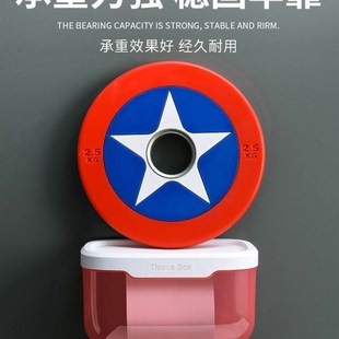 Toilet Paper Holder Wall Mounted Tube Tray Tissue Box Shelf