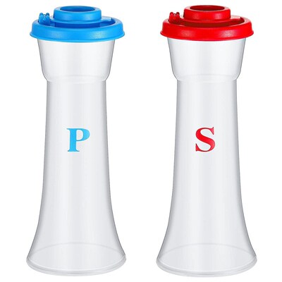 2-piece Set Of Sprinkler Plastic Seasoning Bottle Powder Spr