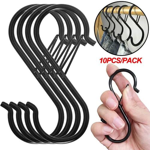 10pcs Buckle Design S Hook Kitchen Organizer Pot Rack Garden