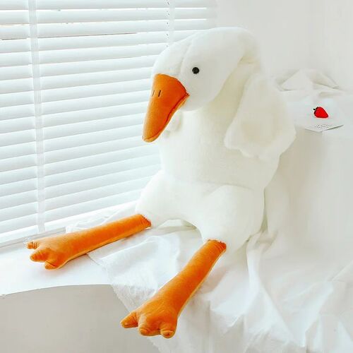 90-190cm Lovely Big White Goose Throw Pillow Plush Toy Big G