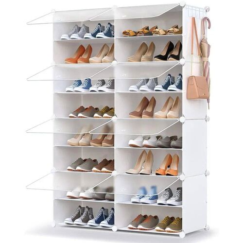 32 Pairs Shoe Rack Organizer for Closet Shoe Cabinet with Do