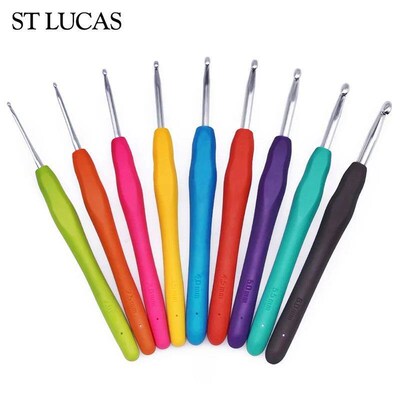 New Crochet Hook 2.5-6.0mm Aluminum Crochet Needles With Col