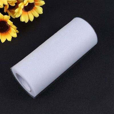 6 Inches 25 Yards Yarn Tulle Netting Rolls Organza Fabric