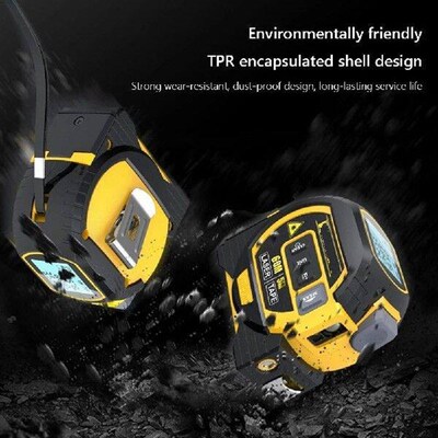 3-in-1 Almighty Ruler LED Display Digital Tape Measure