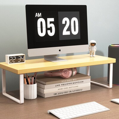 Desktop computer monitor height stand屏幕支架悬浮置物架