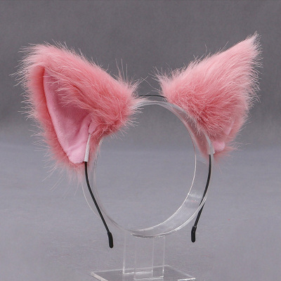 Cute Cat Fox Faux Fur Ear Hair Hoops Party Cosplay Hairband